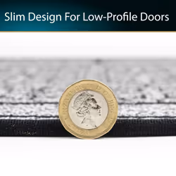 JVL Avanti Machine Washable Doormat, 50x75cm - Grey - Additional view 9