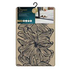 JVL Elegance Machine Washable Doormat, 50x75cm - Flowers