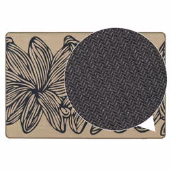 JVL Elegance Machine Washable Doormat, 50x75cm - Flowers - Additional view 6