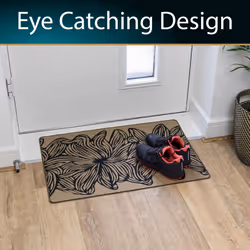 JVL Elegance Machine Washable Doormat, 50x75cm - Flowers - Additional view 9