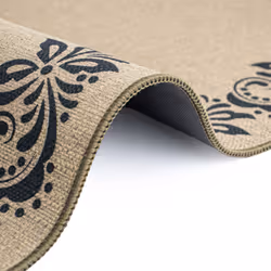 JVL Elegance Machine Washable Doormat, 50x75cm - Scroll Border - Additional view 7