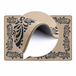 JVL Elegance Machine Washable Doormat, 50x75cm - Scroll Border - Additional view 8