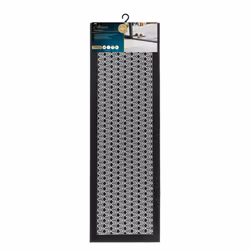 JVL Allure Machine Washable Runner, 50x150cm - Black