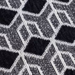 JVL Allure Machine Washable Runner, 50x150cm - Black