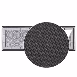 JVL Avanti Machine Washable Runner, 50x150cm - Grey - Additional view 6