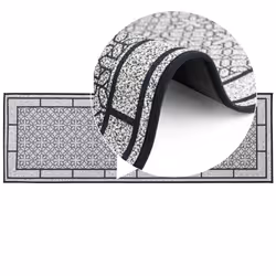 JVL Avanti Machine Washable Runner, 50x150cm - Grey - Additional view 8