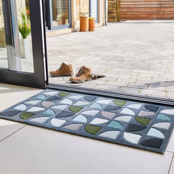 JVL SOLEMATE Hand Carved Windmill Door Mat, 57 x 100 cm