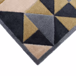JVL SOLEMATE Hand Carved Trimetric Door Mat, 57 x 100 cm