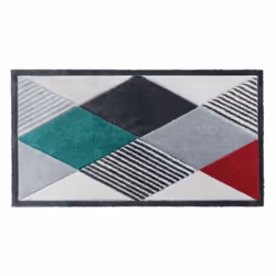 JVL SOLEMATE Hand Carved Gem Door Mat, 57 x 100 cm