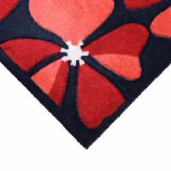 JVL SOLEMATE Hand Carved Posy Door Mat, 57 x 100 cm