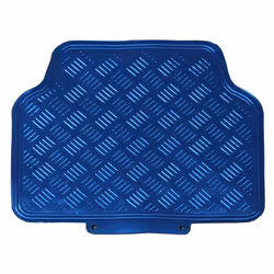 JVL 01-693 Titan Metallic Universal Rubber Backed Car Mat Set, 4 Pieces, Blue