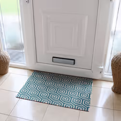 JVL Mega Door Mat 50 x 75 cm, Geo Hex