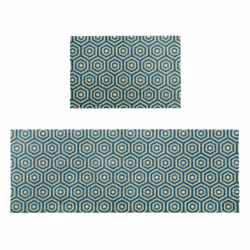 JVL Mega Door Mat 50 x 75 cm, Geo Hex