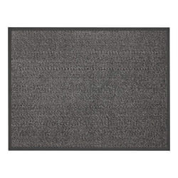 JVL Grey Black Heavy Duty Barrier Door Floor Mat, 60 x 80 cm