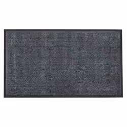 JVL Blue Black Heavy Duty Barrier Door Floor Mat, 80 x 140 cm