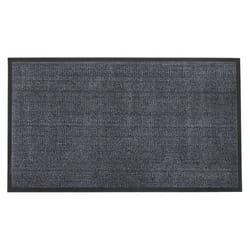 JVL Blue Black Heavy Duty Barrier Door Floor Mat, 80 x 140 cm