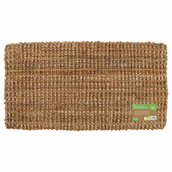 JVL Moris Hand Spun Boucle Coir Jute Doormat, 40x70cm