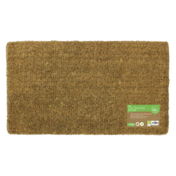 JVL Plain Natural 100% Coir Entrance Door Mat, 45 x 75 cm