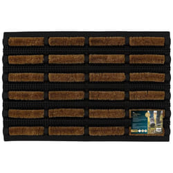 JVL NIMBUS COIR & RUBBER DOOR MAT 60CM X 40CM