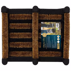 JVL Nimbus Rubber Coir Boot Scraper Mat, 30x35cm