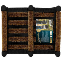 JVL Nimbus Rubber Coir Boot Scraper Mat, 30x35cm