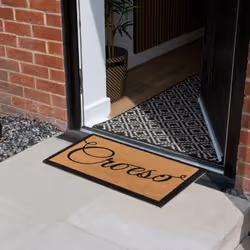JVL Eco-Friendly Latex Backed Coir Entrance Doormat, 40x60cm - Croeso - Additional view 10