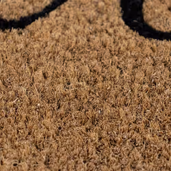 JVL Eco-Friendly Latex Backed Coir Entrance Doormat, 40x60cm - Croeso