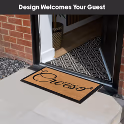 JVL Eco-Friendly Latex Backed Coir Entrance Doormat, 40x60cm - Croeso - Additional view 4