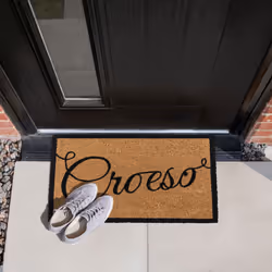 JVL Eco-Friendly Latex Backed Coir Entrance Doormat, 40x60cm - Croeso - Additional view 9
