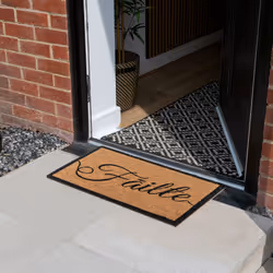 JVL Eco-Friendly Latex Backed Coir Entrance Doormat, 40x60cm - Failte - Additional view 10