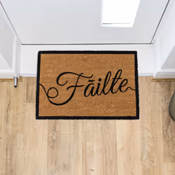 JVL Eco-Friendly Latex Backed Coir Entrance Doormat, 40x60cm - Failte - Additional view 11