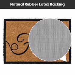 JVL Eco-Friendly Latex Backed Coir Entrance Doormat, 40x60cm - Failte - Additional view 6