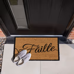 JVL Eco-Friendly Latex Backed Coir Entrance Doormat, 40x60cm - Failte - Additional view 9