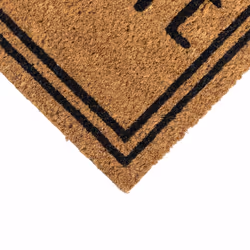 JVL Eco-Friendly Latex Backed Coir Entrance Doormat, 40x60cm - Welcome Border