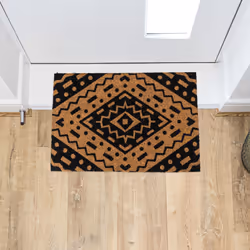 JVL Eco-Friendly Latex Backed Coir Entrance Doormat, 40x60cm - Aztec - Additional view 10