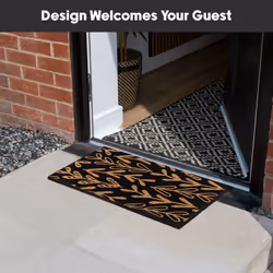 JVL Eco-Friendly Latex Backed Coir Entrance Doormat, 40x60cm - Sycamore - Additional view 4