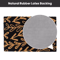 JVL Eco-Friendly Latex Backed Coir Entrance Doormat, 40x60cm - Sycamore - Additional view 6