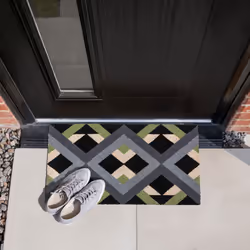 JVL Eco-Friendly Latex Backed Coir Entrance Doormat, 40x60cm - Geo - Additional view 9