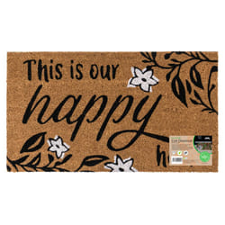 JVL Eco-Friendly Latex Backed Coir Entrance Doormat, 40x70cm - Our Happy Home