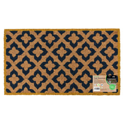 JVL Eco-Friendly Latex Backed Coir Entrance Doormat, 40x70cm - Vintage