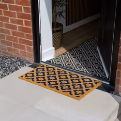 JVL Eco-Friendly Latex Backed Coir Entrance Doormat, 40x70cm - Vintage - Additional view 10