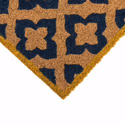 JVL Eco-Friendly Latex Backed Coir Entrance Doormat, 40x70cm - Vintage