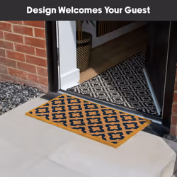JVL Eco-Friendly Latex Backed Coir Entrance Doormat, 40x70cm - Vintage - Additional view 4
