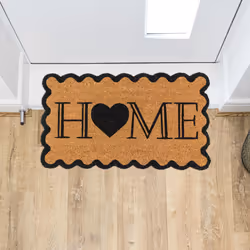 JVL Eco-Friendly Latex Backed Coir Entrance Doormat, 40x70cm - Scalloped Home - Additional view 10