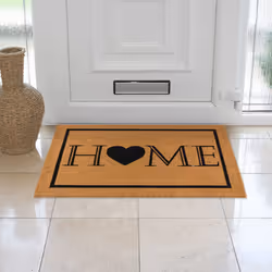 JVL Eco-Friendly Latex Backed Coir Entrance Doormat, 60x90cm - Heart Home Welcome - Additional view 10