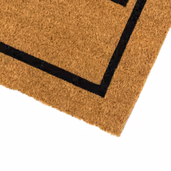 JVL Eco-Friendly Latex Backed Coir Entrance Doormat, 60x90cm - Heart Home Welcome