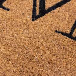 JVL Eco-Friendly Latex Backed Coir Entrance Doormat, 60x90cm - Heart Home Welcome