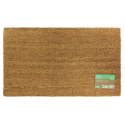 JVL Manor Natural Coir Latex Backed Door Mat, Plastic/Vinyl, Brown, 40 x 70 cm