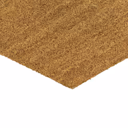 JVL Manor Natural Coir Latex Backed Door Mat, Plastic/Vinyl, Brown, 40 x 70 cm