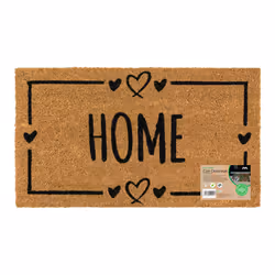 JVL Eco-Friendly Latex Backed Coir Entrance Doormat, 40x70cm - Home Hearts